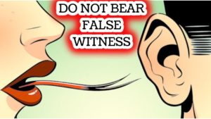 false witness tongue