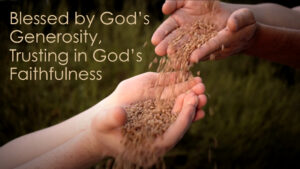 generosity of God